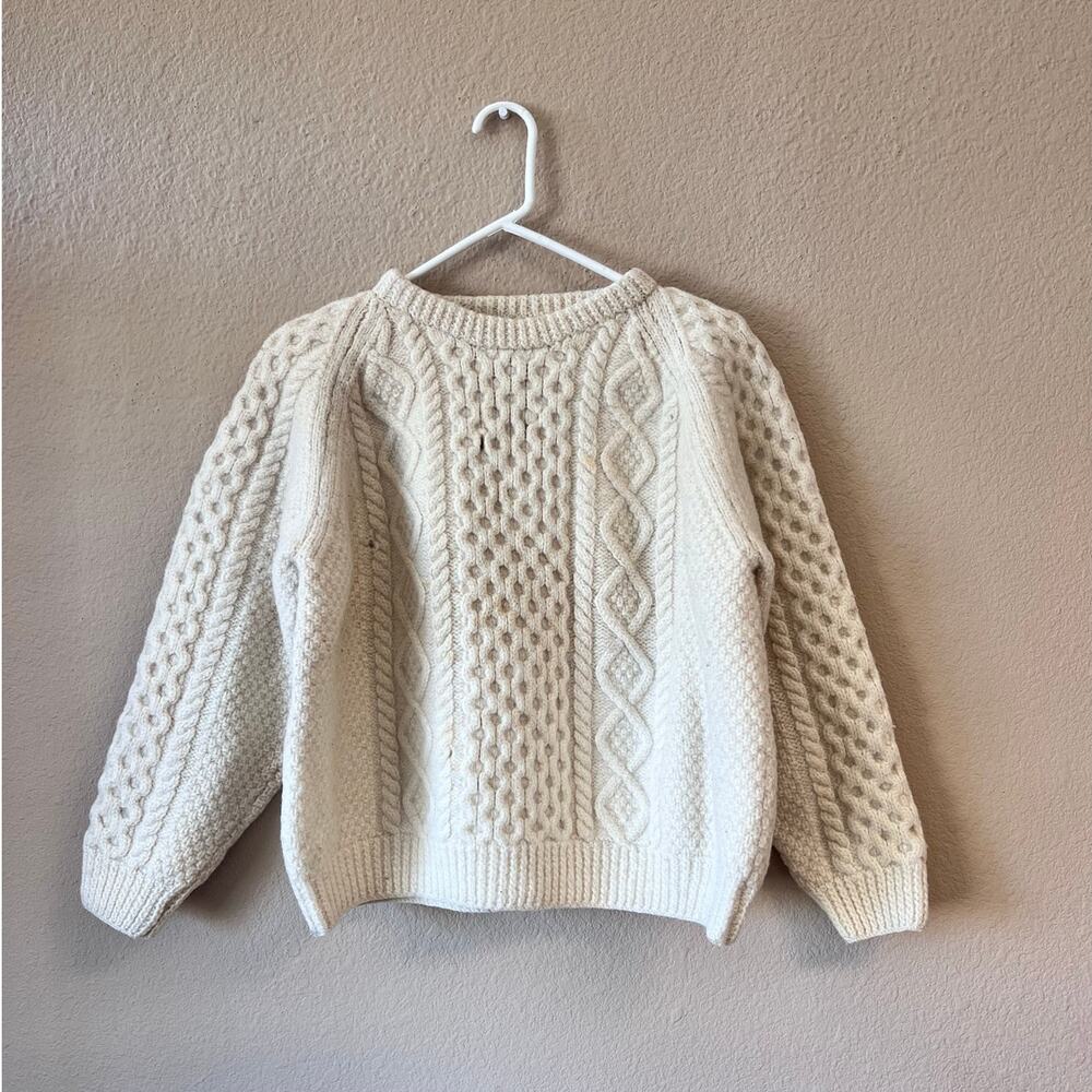 Vintage John Molloy chunky knit wool sweater size S